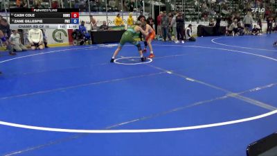 132 lbs Champ. Rd Of 16 - Cash Cole, Big Game Wrestling Club vs Zane Gillespie, Premier Wrestling Center