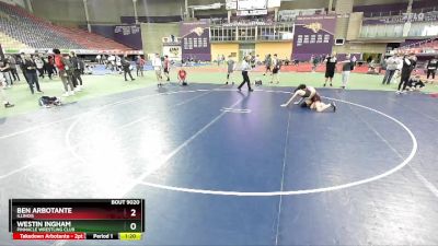 119-119 lbs Round 1 - Ben Arbotante, Illinois vs Westin Ingham, Pinnacle Wrestling Club