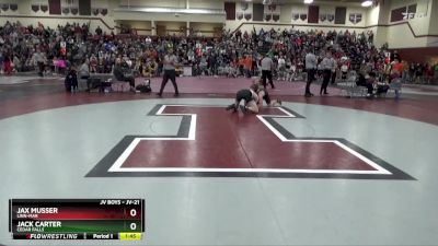 JV-21 lbs Quarterfinal - Jack Carter, Cedar Falls vs Jax Musser, Linn-Mar