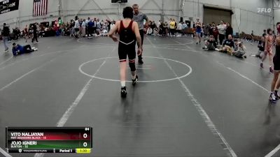 84 lbs Placement (4 Team) - Jojo Igneri, Buxton vs Vito Naljayan, Mat Assassins Black