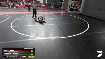 80 lbs Quarterfinal - Pierce Karl, Crass Trained Wrestling vs Preston Hammen, Askren Wrestling Academy