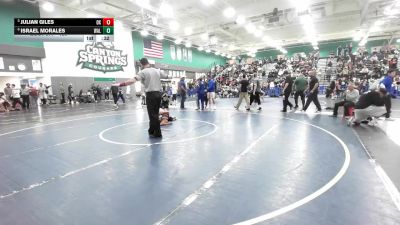 120 lbs Cons. Round 5 - Julian Giles, Oxnard vs Israel Morales, Walnut