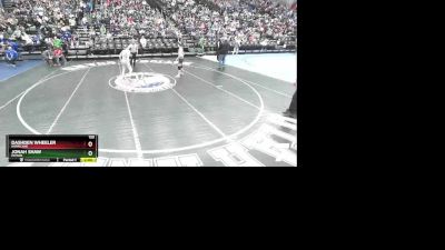 120 lbs Champ. Round 1 - Jonah Shaw, Payson vs Dashden Wheeler, Hurricane