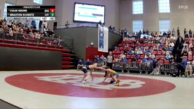 113 lbs Cons. Round 2 - Braxton Scheetz, Pope Saint John Paul II Preparatory School vs Colin Grone, Boyd Buchanan High School