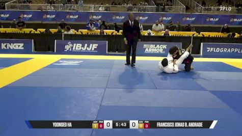 Francisco Jonas B. Andrade vs Yoonseo Ha 2026 Pan Jiu Jitsu IBJJF Championship