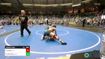 135 lbs Quarterfinal - Cadence Carter, Vinita Kids Wrestling vs Aspen Atkinson, Perry Wrestling Academy