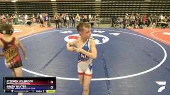 67 lbs 5th Place Match - Stephen Holbrook, Natrona Colts Wrestling vs Brody Baxter, Eastside United Wrestling Club