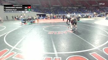 6A Boys 113 lbs Champ. Round 1 - Sanzharbek Akbarov, Franklin Boys vs Jeremiah Pilat, David Douglas Boys