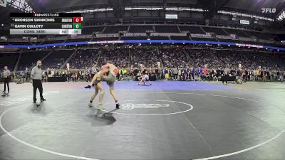 D1-113 lbs Cons. Semi - Gavin Culloty, Clarkston HS vs Bronson Shinkonis, Brighton HS