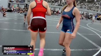 132 lbs Finals (2 Team) - Avalin Barry, PA West Yellow vs Belle Konopka, MGW Something Wicked