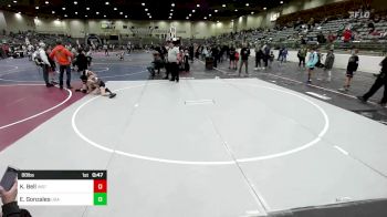 88 lbs 3rd Place - Kaidan Bell, Institute Of Combat vs Elias Gonzales, USA Gold