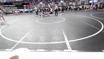 122 lbs Quarterfinal - Wyatt Weekley, Marksmen vs Demario Walters, Belleville Little Devils