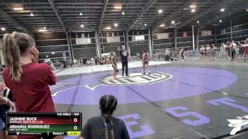 100 lbs Round 1 - Arianna Rodriguez, Way Out West vs Jasmine Buck, Dominate Wrestling Club