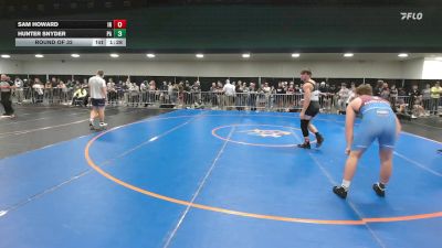 190 lbs Round Of 32 - Sam Howard, IN vs Hunter Snyder, PA