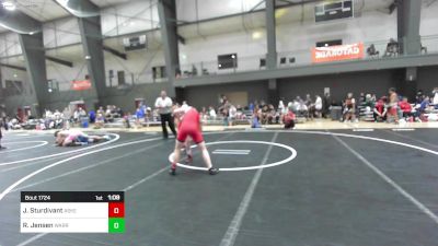 137 lbs Semifinal - Joel Sturdivant, Askeo International Mat Club vs Ragan Jensen, Warriors Of Christ