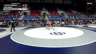 144 lbs Cons. Sub-rd Of 16 - Kolvin Thompson, UT vs Isaac Bates, IA
