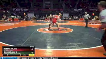 3 lbs Champ. Round 1 - Dominic Adamo, Frankfort (Lincoln-Way East) vs Tommy Boland, Chicago (Marist)
