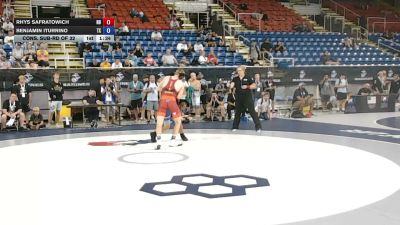 150 lbs Cons. Sub-rd Of 32 - Rhys Safratowich, North Dakota vs Benjamin Iturrino, Texas