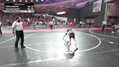 95 lbs Cons. Round 4 - John Sandoval, Askren Wrestling Academy vs Waylon Rumppe, Team Nazar Training Center