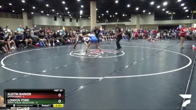 113 lbs Quarters & 3rd Wb (32 Team) - London Ford, North Shelby Regulators vs Austin Barker, Gator Dawgs