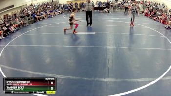 90 lbs Round 5 (6 Team) - Kyson Sundberg, South Dakota Lightning vs Tanner Bolt, Kansas Cobras