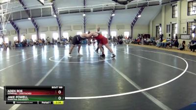 285 lbs Cons. Round 3 - Jake Powell, Wheeling University vs Aden Roe, Edinboro - Unattached