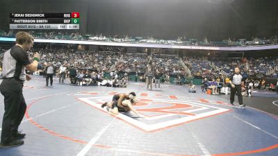 8A 120 lbs Quarterfinal - Patterson Smith, Green Hope vs Jekai Sedgwick, Hoke County High School