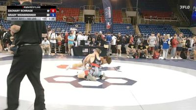 165 lbs Cons. Rd Of 64 - Zachary Schrage, NY vs Grady Weinbrenner, MN