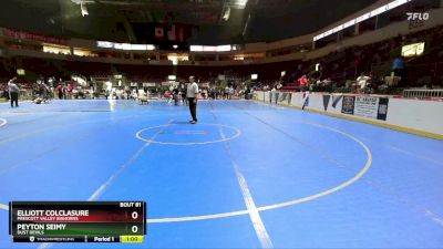 111 lbs Cons. Semi - Elliott Colclasure, Prescott Valley Bighorns vs Peyton Seimy, Dust Devils