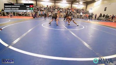 61 lbs Consi Of 4 - Trenton Shoptese, Ponca City Wildcat Wrestling vs Gabriel Sanchez, Sperry Wrestling Club