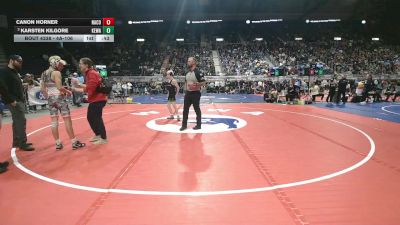 4A-106 lbs Cons. Semi - Canon Horner, Natrona County vs Karsten Kilgore, Kelly Walsh