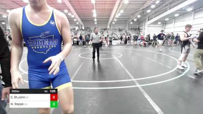 160 lbs Round Of 128 - Christian St.John, NY vs Nolan Deppe, OH