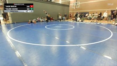 144 lbs Semifinal - Gage Martin, Sandpoint Legacy Wrestling Club vs Talinn Colton, Middleton Wrestling Club