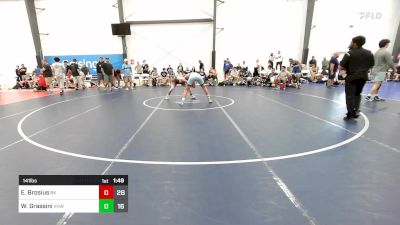 141 lbs Quarterfinal - Elijah Brosius, Bad Karma vs Will Grassini, VHW Black