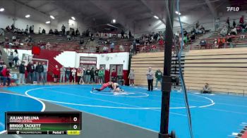 106 lbs 5th Place Match - Briggs Tackett, Rushville Consolidated vs Julian DeLuna, Hanover Central