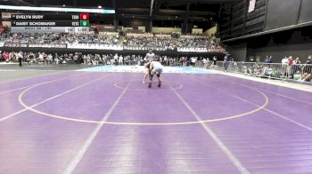 140 lbs Champ. Round 1 - Evelyn Rudy, Tecumseh-Shawnee Heights HS vs Daisy Schomaker, Valley Center HS