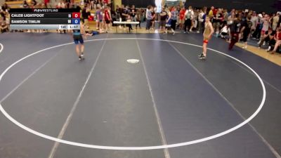 132 lbs Cons. Round 3 - Caleb Lightfoot, IA vs Samson Timlin, WI
