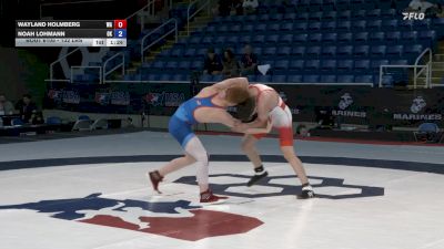 132 lbs Cons. Sub-rd Of 64 - Wayland Holmberg, WA vs Noah Lohmann, OK