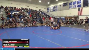 145 lbs Quarterfinal - Viviano Gutierrez, Northview vs Alastar McRae, Mira Costa High School