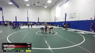 149 lbs Cons. Round 1 - Joe Gonzalez, Harper College vs Kenny Siwicki, North Central College