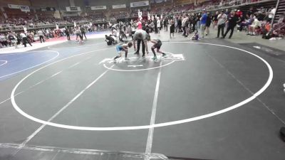 73 lbs Consi Of 8 #2 - Kaden Krueger, Athlos Wrestling vs Maverick Johnson, Pueblo County WC