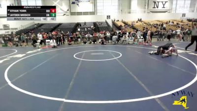 124 lbs Cons. Round 6 - Ethan York, 518 Grapplers vs Jayden Miesch, Club Not Listed