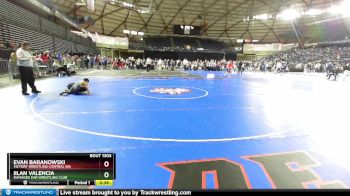 93 lbs Quarterfinal - Evan Baranowski, Victory Wrestling-Central WA vs Iilan Valencia, Damaged Ear Wrestling Club