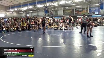 75 lbs Round 2 (10 Team) - Greyson Bardinelli, Panhandle Punishers vs Braxton Plunk, The Untouchables Black