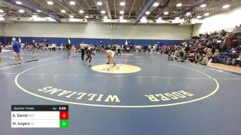 165 lbs Quarterfinal - Alfred Daniel, Wisconsin-Eau Claire vs Michael Angers, Castleton