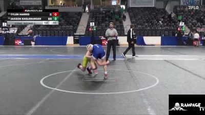 100 lbs Cons. Round 2 - Tyler Harris, Falcon Empire vs Jaxson Eagleburger, Norton