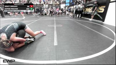 135 lbs Consolation - Gracy Gregory, Shelton Wrestling Academy vs Sophie Proctor, Henryetta Knights Wrestling Club