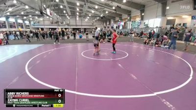 85 lbs Round 3 - Abby Richers, Gracie Barra Westchase Wrestling Club vs Zaybri Curiel, West Texas Grapplers Wrestling Club