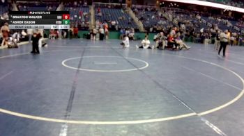 2A 215 lbs Semifinal - Braxton Walker, Randleman High School vs Asher Eason, Heide Trask Senior High School