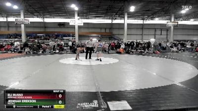 85 lbs Cons. Round 4 - Jedidiah Erekson, McCall vs Eli Russo, Heritage Middle School